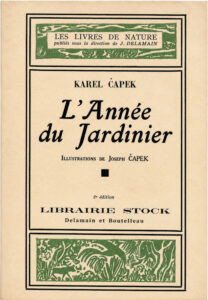 Couverture de L’Année du jardinier de Karel Čapek