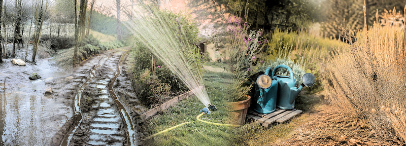 bandeau de l'excès d'eau au manque